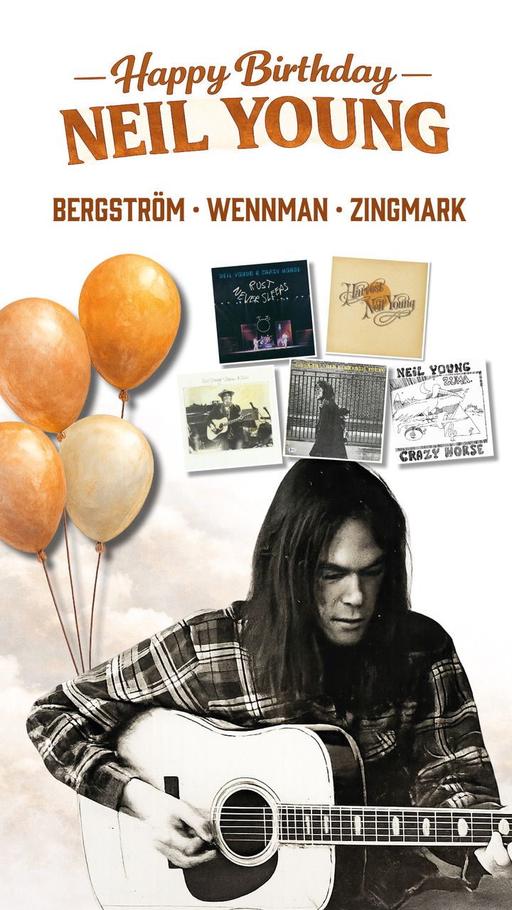Happy Birthday Neil Young! live at Bio Aspen (Salong 1), Stockholm 15 Nov 2026 — gig poster
